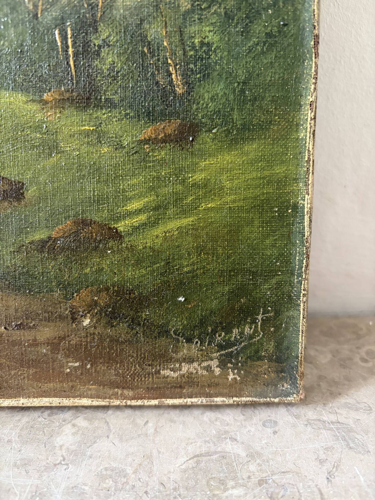 Rural landscape, late 19th century, oil on canvas signed