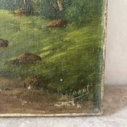 Rural landscape, late 19th century, oil on canvas signed