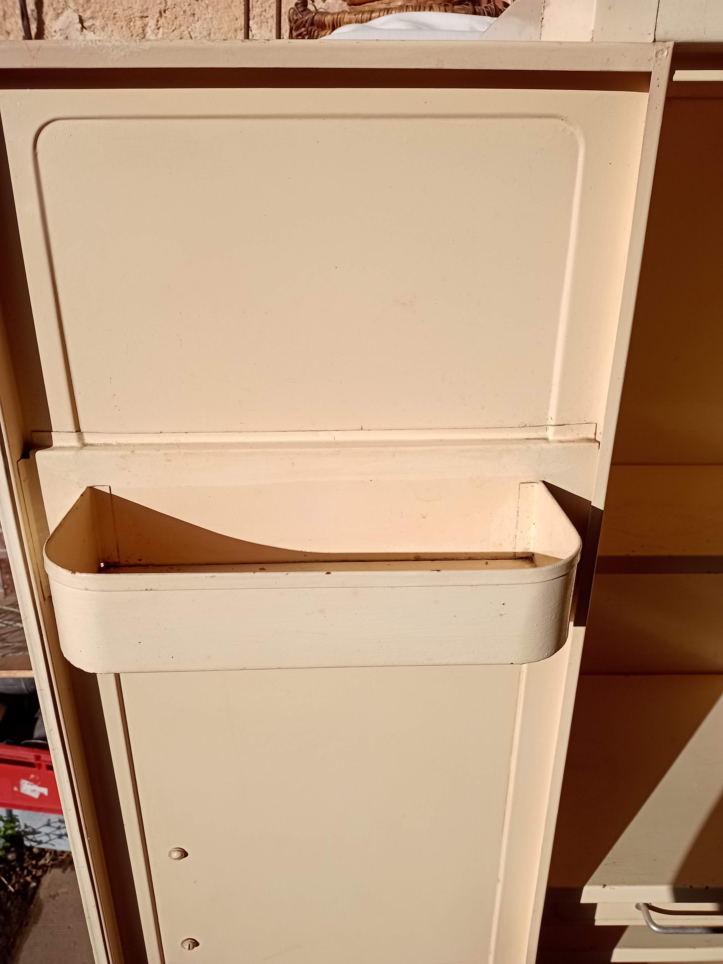 Two-door metal cabinet art deco