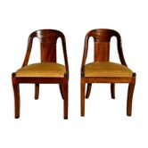 Pair of dining-style gondola chairs