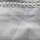 Pair of pillowcases edge hooked hand fine cotton