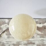 Lampe en verre de Clichy jaune