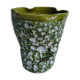 Vase enamaux olive green Vallauris