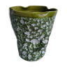 Vase émaux vert olive Vallauris