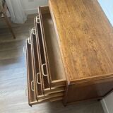 Vintage chest of drawers with compass feet