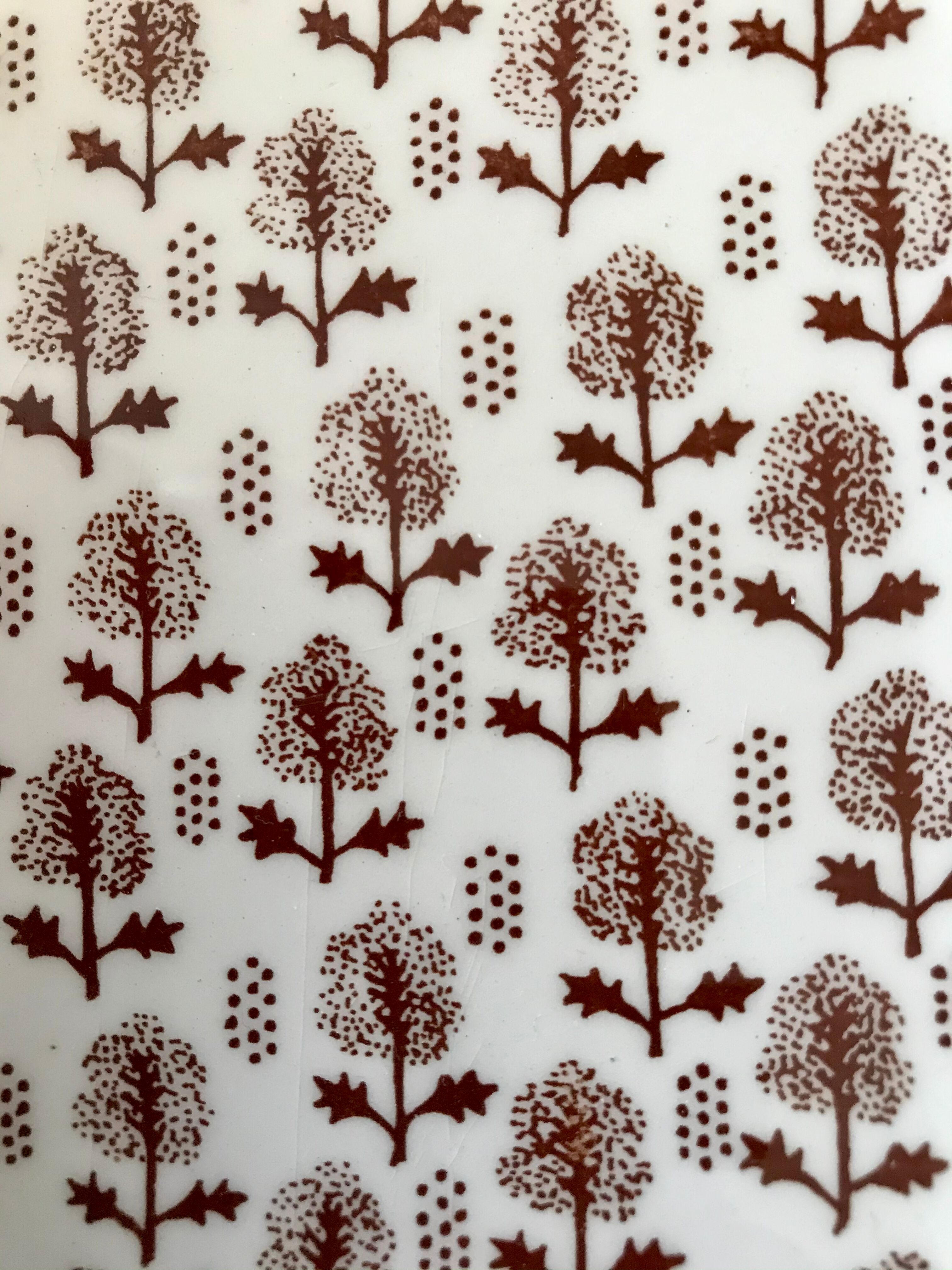 Gien vintage brown tree dish