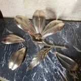 Cendrier fleur en laiton vintage