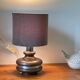 Ceramic Lamp with Aluminium Rim 1970s