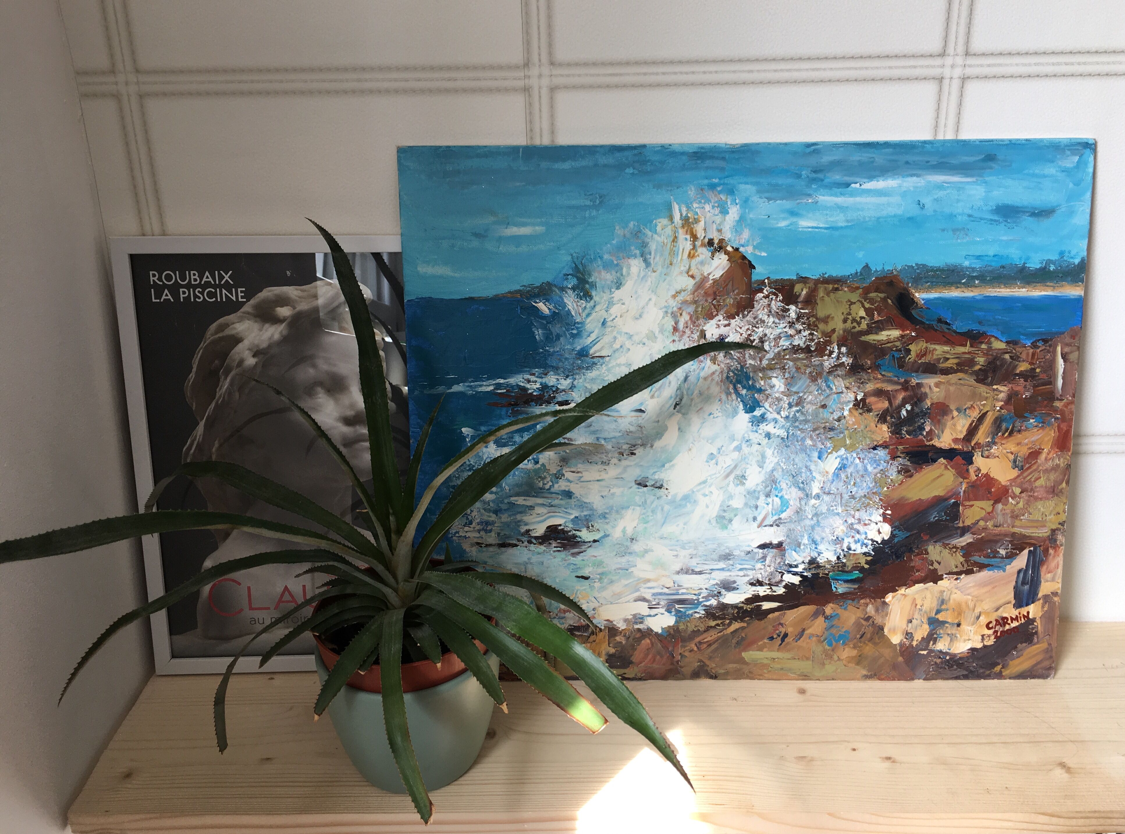 Marine oil painting