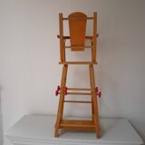 Wooden doll high chair