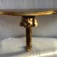 Console murale en bois et stuque dorée ancienne