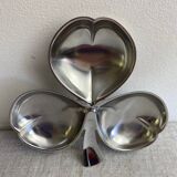 Stainless steel clover aperitif server