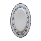 Plat de service ovale en terre de fer