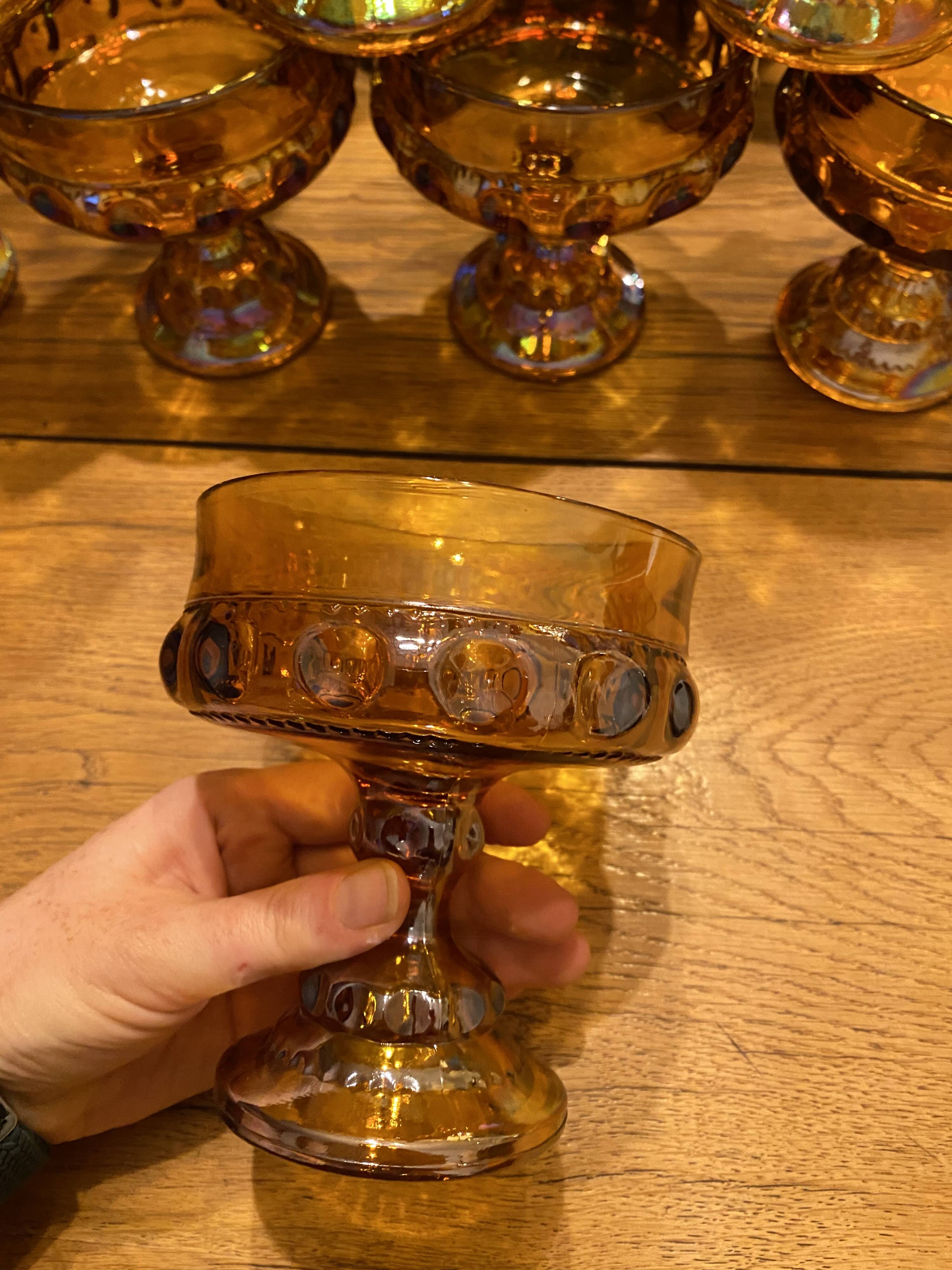 Carnival glass cup