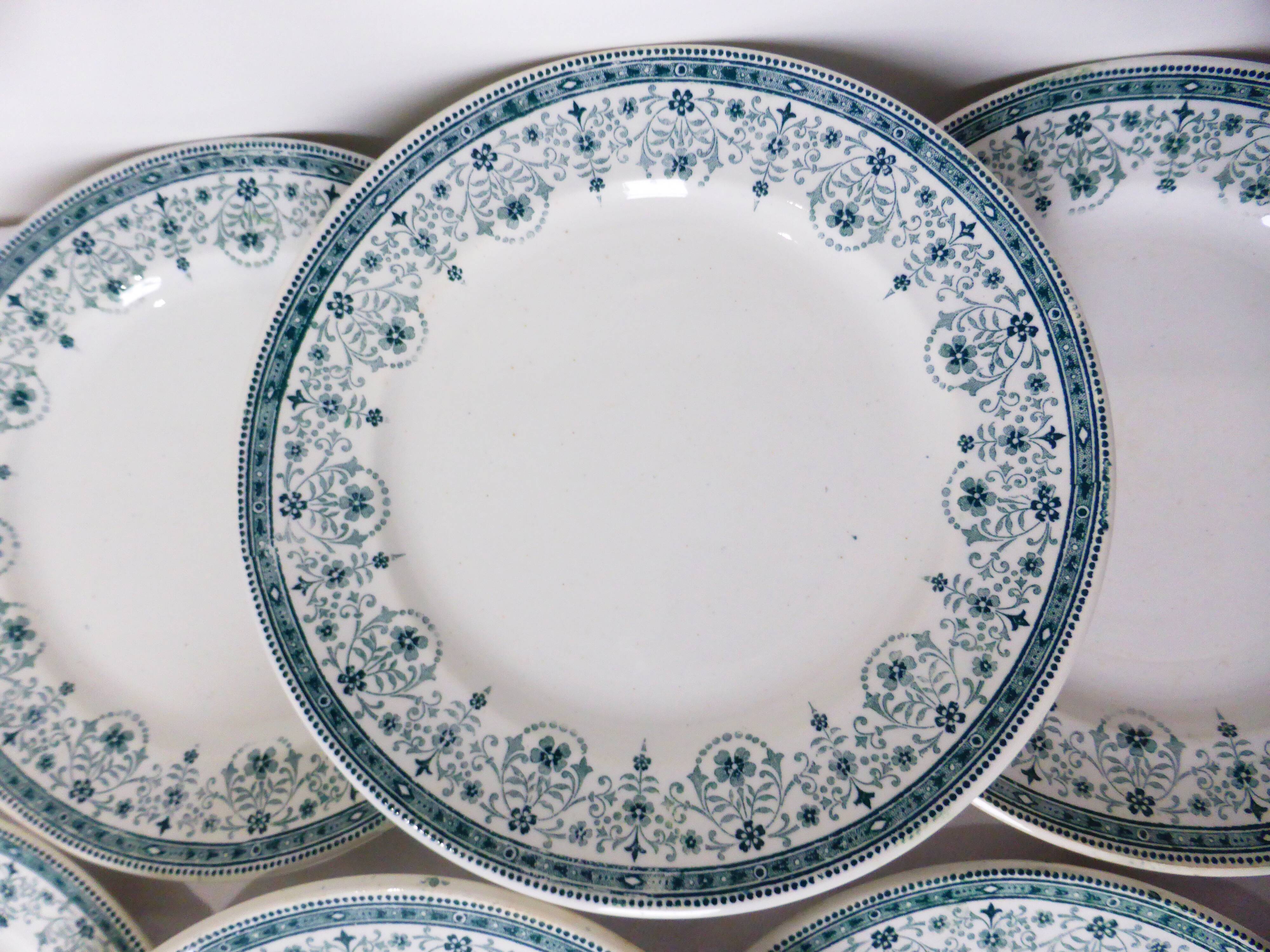 Set of 6 dessert plates from the Moulin des Loups and Hamage model Marceau 211228