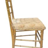 Napoleon III chair in gilded wood