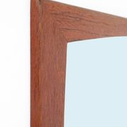 Big mid-century teak mirror / Danish modern design / 1960s