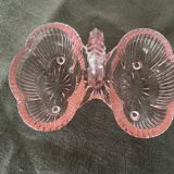 Pink double glass salt shaker