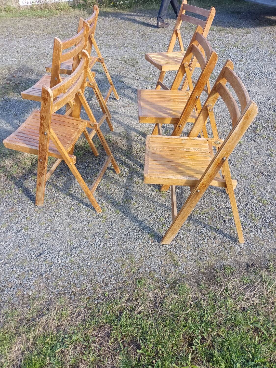 Série de 6 chaises pliantes