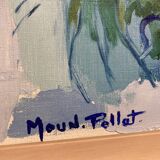 Painting on canvas signed Moun-Pollat