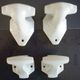 Set of 4 coat hooks, antique porcelain coat rack, art deco circa 1920