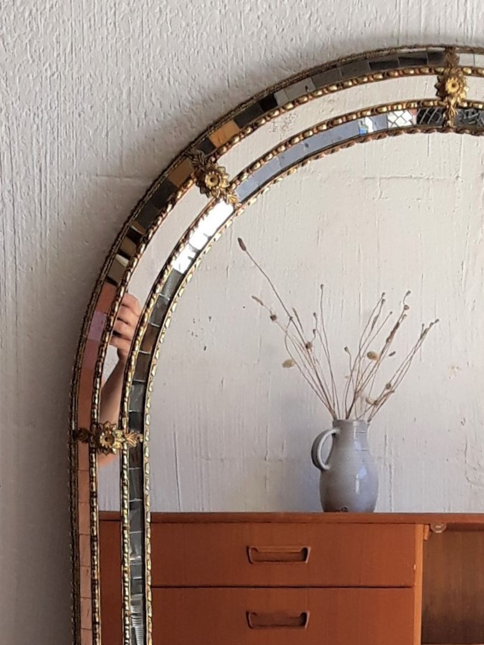 Large close-doors mirror 1960 60x110cm