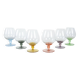 Set of cognac glasses, Italian design, 1970s, production: Italy