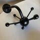 Pair of black space age sputnik coat racks
