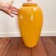Vase Saint Clément France Jaune Rose