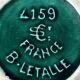 Vase art déco Saint-Clément 4159 signé Blanche Letalle – vert malachite