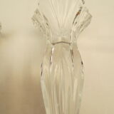Paire de bougeoirs anciens en cristal