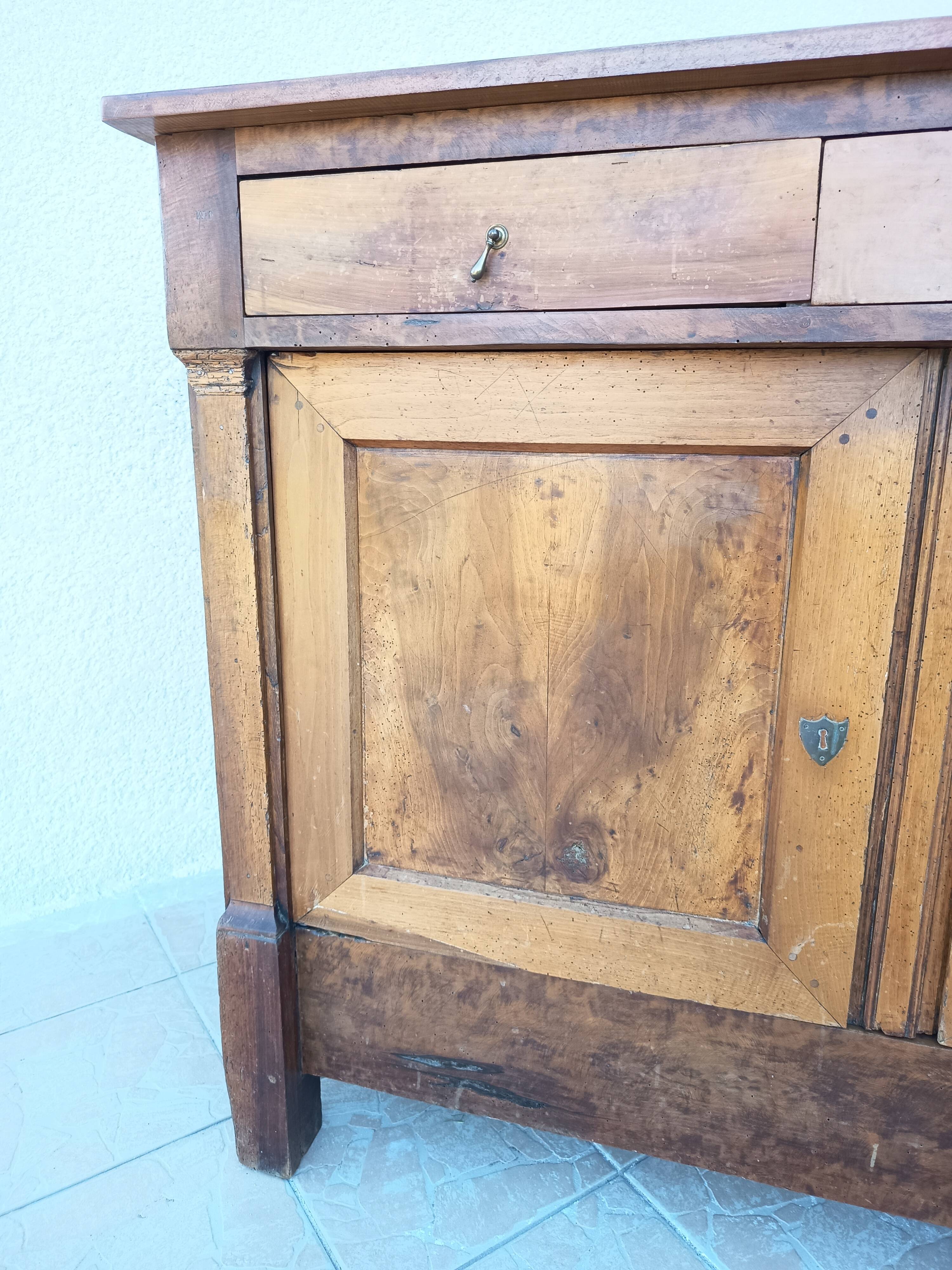 Empire-style buffet in cherry wood