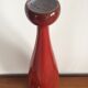 Série de 3 vases céramique rouge vintage des années 60-70