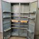 Armoire métallique de cuisine aux bords arrondis 1950
