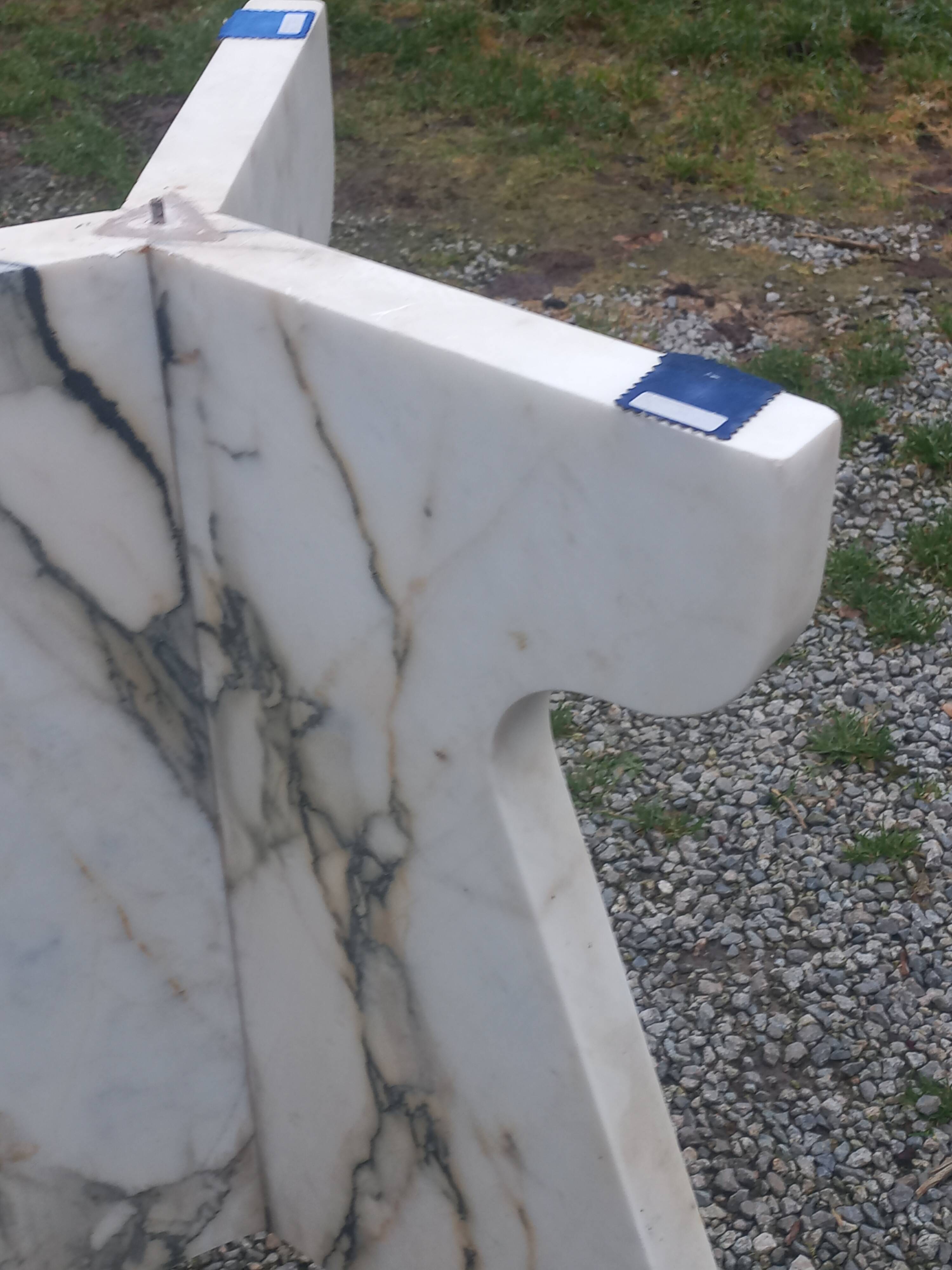 Table design en marbre des années 70