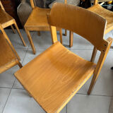 5 chaises empilables vintage — Rainer Schell  Schlapp Möbel 1960s