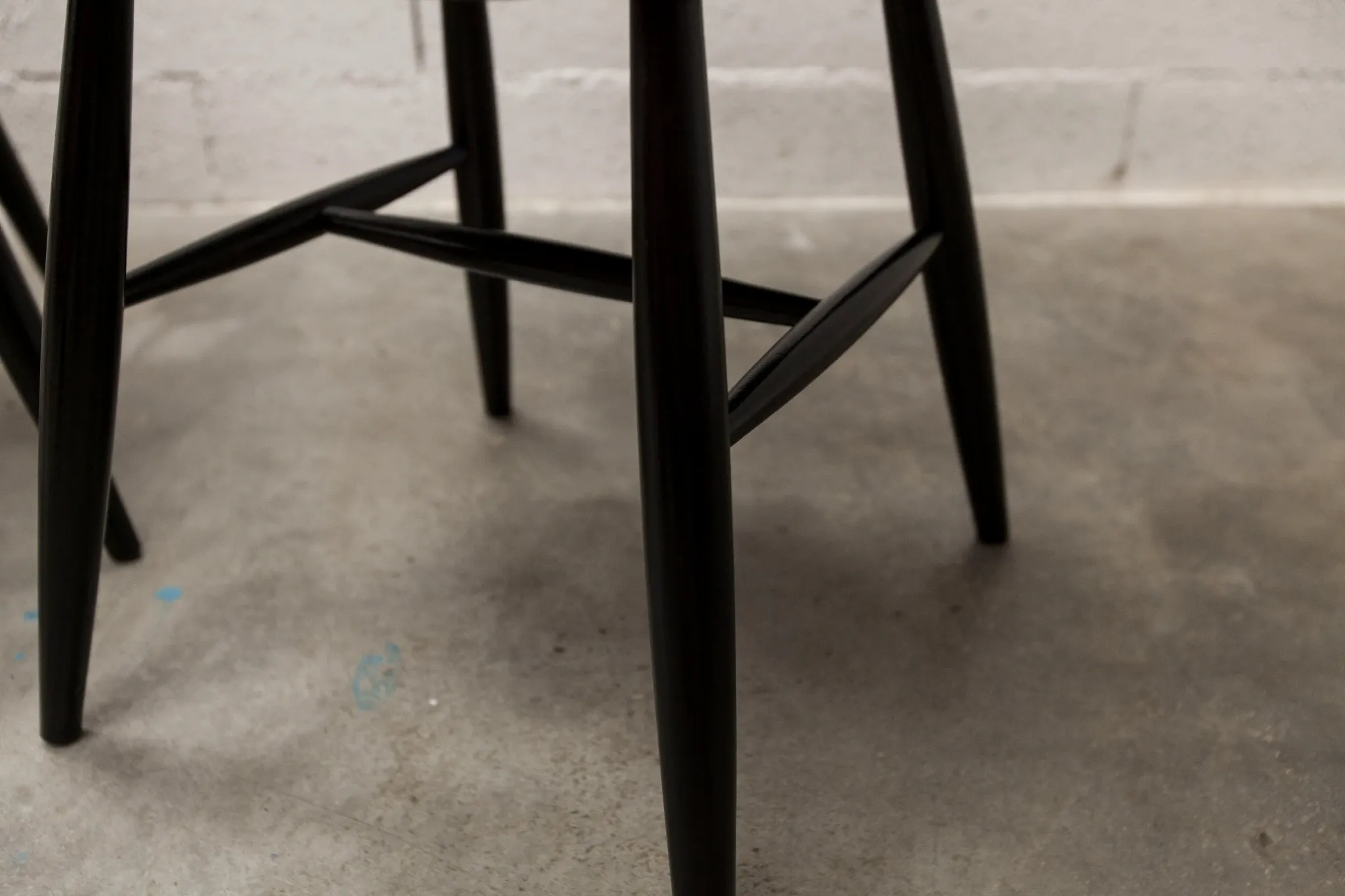 Pair of Scandinavian chairs Fanett by Ilmari Tapiovaara black teak 1960