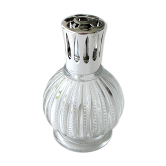 Old shepherd lamp in pearl glass - brule parfum - lamp of the 70s