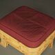 Bohemian Bamboo stool footstool. 1960s