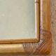 Vintage rattan mirror 82x45cm