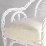 Salon en rotin blanchi