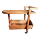 Vintage oak bar cart – France, 1950s