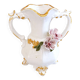 Amphora-shaped earthenware vase with floral slip BASSANO Italy