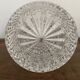 Bonbonniere, diamond-cut crystal pot with vintage lid