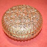 Moulded glass wall sconce