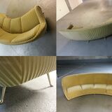 Sofa sofa Arc egg curve Arc 50s 60s Italian Arflex