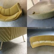 Canapé sofa Arc egg courbe Arc années 50 60 Italien Arflex