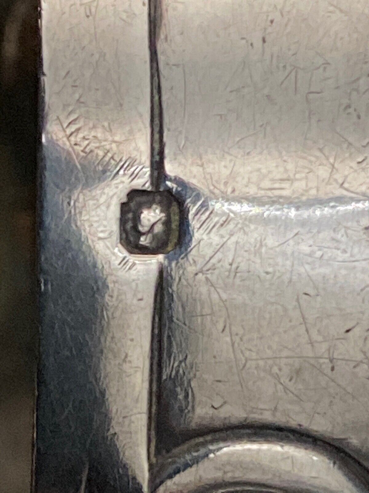 Solid silver towel ring punch minerva denise xxe