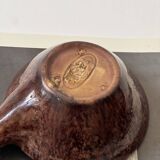 Set of ceres glazed ceramic ramekins, stoneware, france, 1960