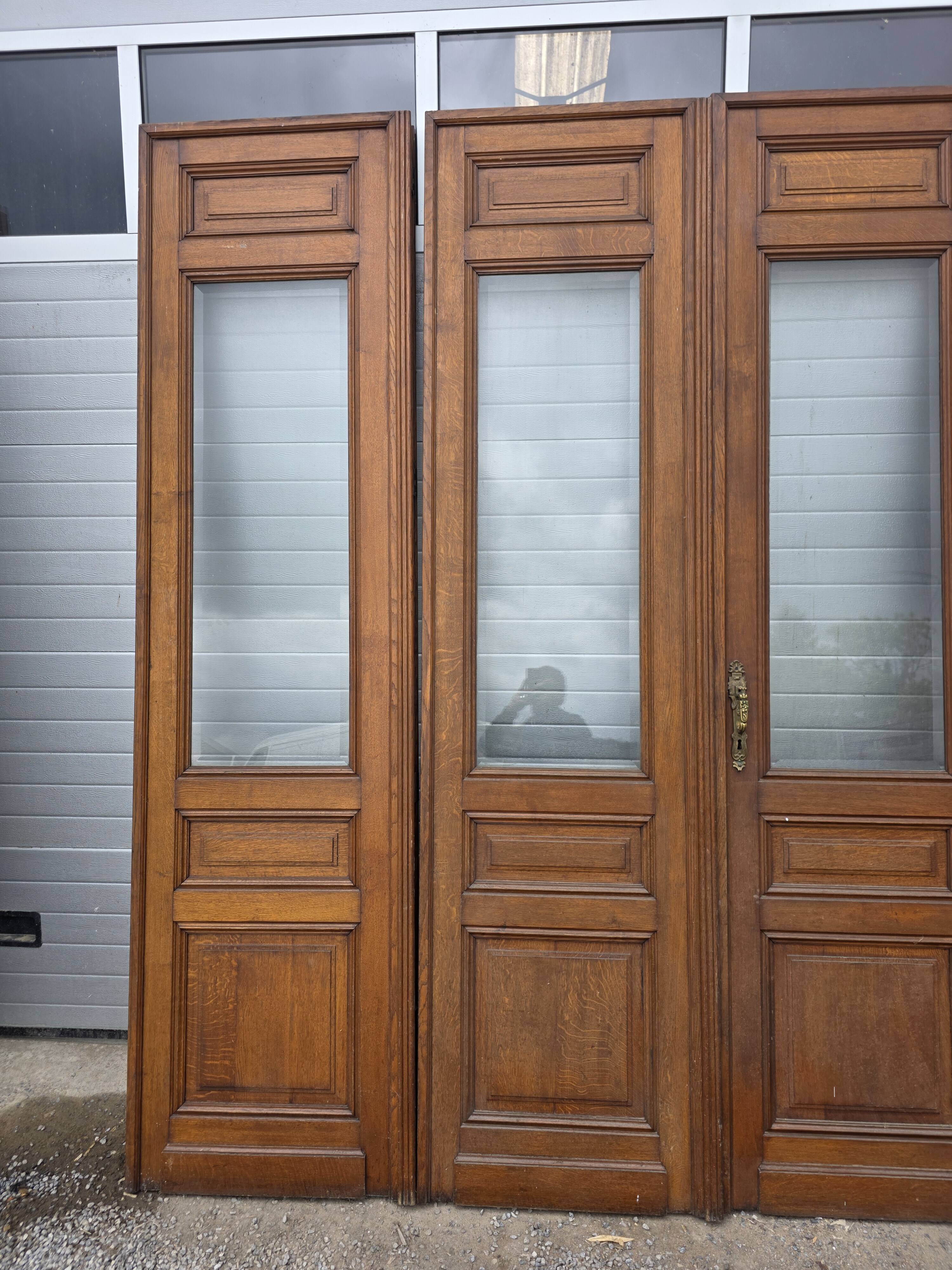 4 solid oak partition doors (high quality)